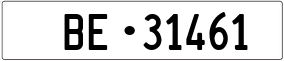 Trailer License Plate
